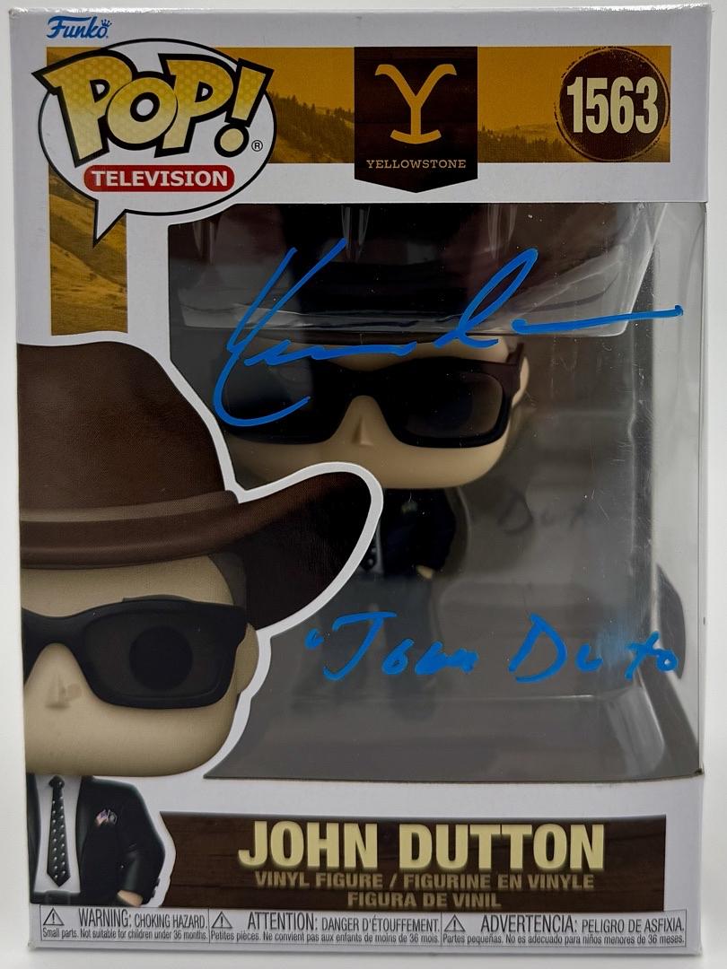 Kevin Costner Signed Funko Pop #1563 "Yellowstone" w/character name - SWAU COA